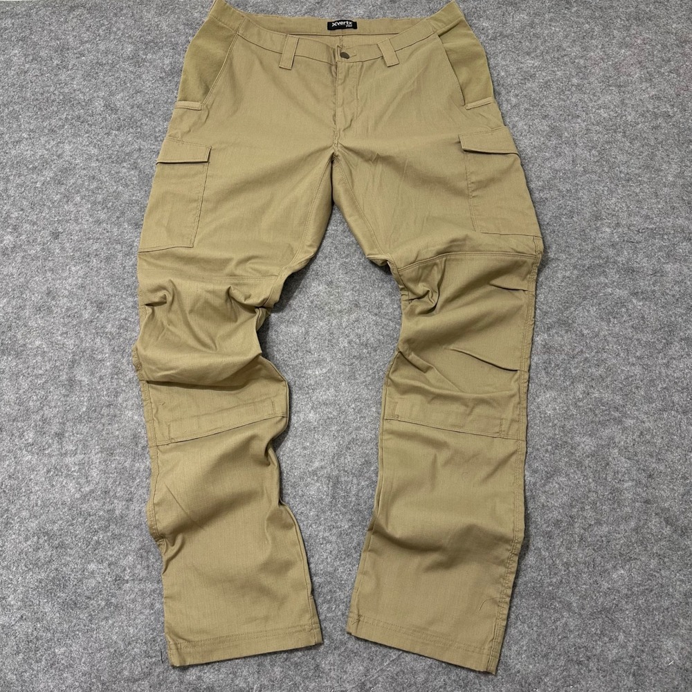 Vertx Pro Cargo Pants Mens 38x36 Tan Tactical Ripstop Workwear Outdoor